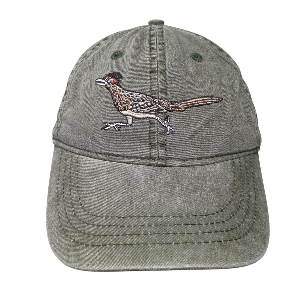 Roadrunner Slideback Baseball Cap Green One Size Adjustable Embroidered ECO